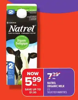 Metro NATREL ORGANIC MILK offer