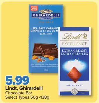 PharmaChoice Lindt, Ghirardelli Chocolate Bar offer