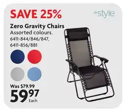 Home Hardware Zero Gravity Chairs offer