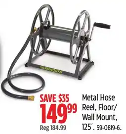 Canadian Tire Yardworks Metal Hose Reel offer