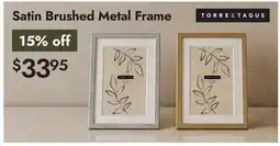Linen Chest Satin Brushed Metal Frame offer
