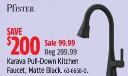 Canadian Tire Karava Pull-Down Kitchen Faucet, Matte Black offer