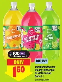 FreshCo Compliments Lime Rickey, Pineapple or Watermelon Soda offer