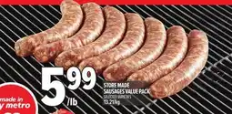Metro STORE MADE SAUSAGES VALUE PACK offer