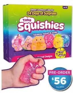 Showcase PREORDERS Taba Squishies Countdown Calendar offer