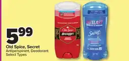 PharmaChoice Old Spice, Secret Antiperspirant, Deodorant offer