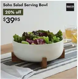 Linen Chest Soho Salad Serving Bowl offer