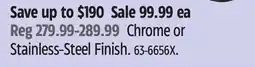 Canadian Tire Chrome or Stainless-Steel Finish offer