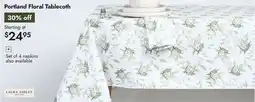 Linen Chest Portland Floral Tablecoth offer