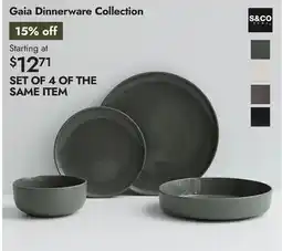 Linen Chest Gaia Dinnerware Collection offer