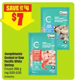 FreshCo Compliments Cooked or Raw Pacific White Shrimp Frozen offer