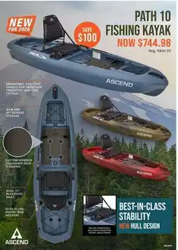 Cabela's PATH 10 FISHING KAYAK offer