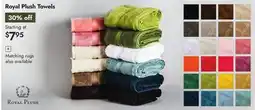 Linen Chest Royal Plush Towels offer