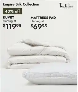 Linen Chest Empire Silk Collection Duvet offer