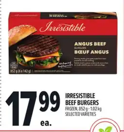 Metro IRRESISTIBLE BEEF BURGERS offer