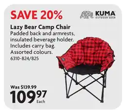 Home Hardware Lazy Bear Camp Chair offer