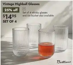 Linen Chest Vintage Highball Glasses offer