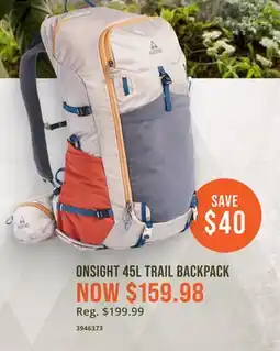 Cabela's ASCEND ONSIGHT 45L TRAIL BACKPACK offer