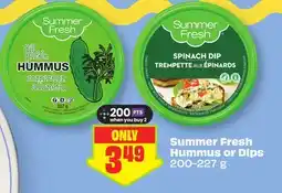 FreshCo Summer Fresh Hummus or Dips offer