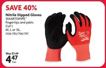 Home Hardware Nitrile Dipped Gloves offer