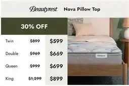 Linen Chest Nova Pillow Top offer