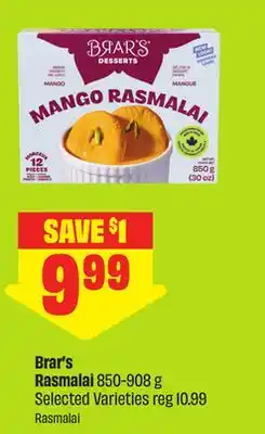 FreshCo Brar's Rasmalai 850-908 g Selected Varieties offer