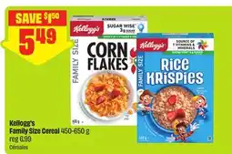 FreshCo Kellogg's Family Size Cereal offer