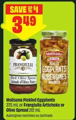 FreshCo Molisans Pickled Eggplants 375 mL or Frangijulia Artichoke or Olive Spread 212 mL offer