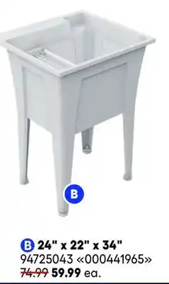 RONA RuggedTub Laundry sinks offer