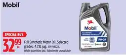 Canadian Tire Mobil Full Synthetic Motor Oil offer