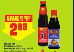 FreshCo Lee Kum Kee Oyster Sauce 510 g or Hoisin Sauce 445 mL - Dragon Boat offer