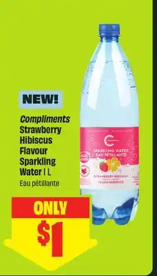 FreshCo Compliments Strawberry Hibiscus Flavour Sparkling Water offer