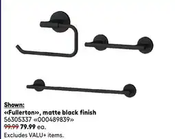RONA Fullerton, matte black finish offer