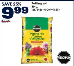 RONA Miracle-Gro Potting soil 50-L offer