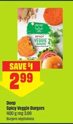 FreshCo Deep Spicy Veggie Burgers offer