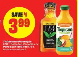 FreshCo Tropicana Beverages I.36 L Selected Varieties or Pure Leaf Iced Tea I.75 L offer