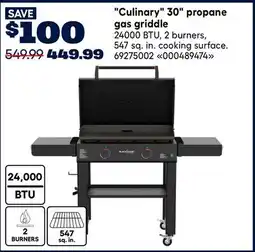 RONA Culinary 30 propane gas griddle offer