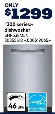 RONA BOSCH 300 series dishwasher offer