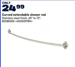 RONA Curved extendable shower rod offer