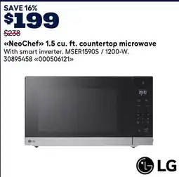 RONA LG NeoChef 1.5 cu. ft. countertop microwave offer
