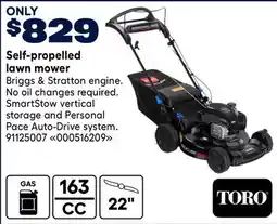 RONA TORO Self-propelled lawn mower offer