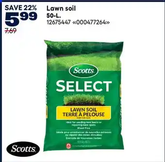 RONA Scotts Lawn soil offer