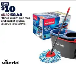 RONA VILEDA Rince Clean spin mop and bucket system offer