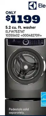 RONA Electrolux 5.2 cu. ft. washer offer