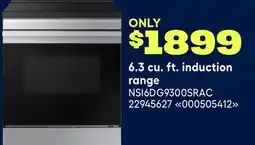 RONA Samsung 6.3 cu. ft. induction range offer