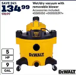 RONA Wet/dry vacuum with removable blower offer
