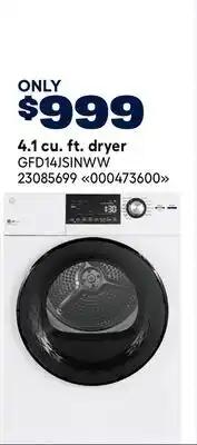 RONA GE 4.1 cu. ft. dryer offer