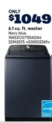 RONA 6.1 cu. ft. washer offer