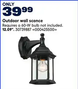RONA VALU+ Outdoor wall sconce 12.09 offer