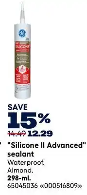 RONA Silicone II Advanced sealant 298-ml offer
